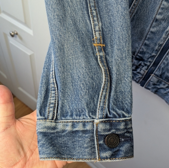 LEVI'S Men Jeans Jacket Size Small Unisex Denim Mid Jeans Mid Polyester Pockets - Picture 7 of 14